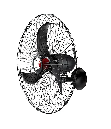 VENTILADOR OSCILANTE PAREDE 70 CENTÍMETROS METAL BIVOLT 270W PRETO COM CONTROLE 3PÁS